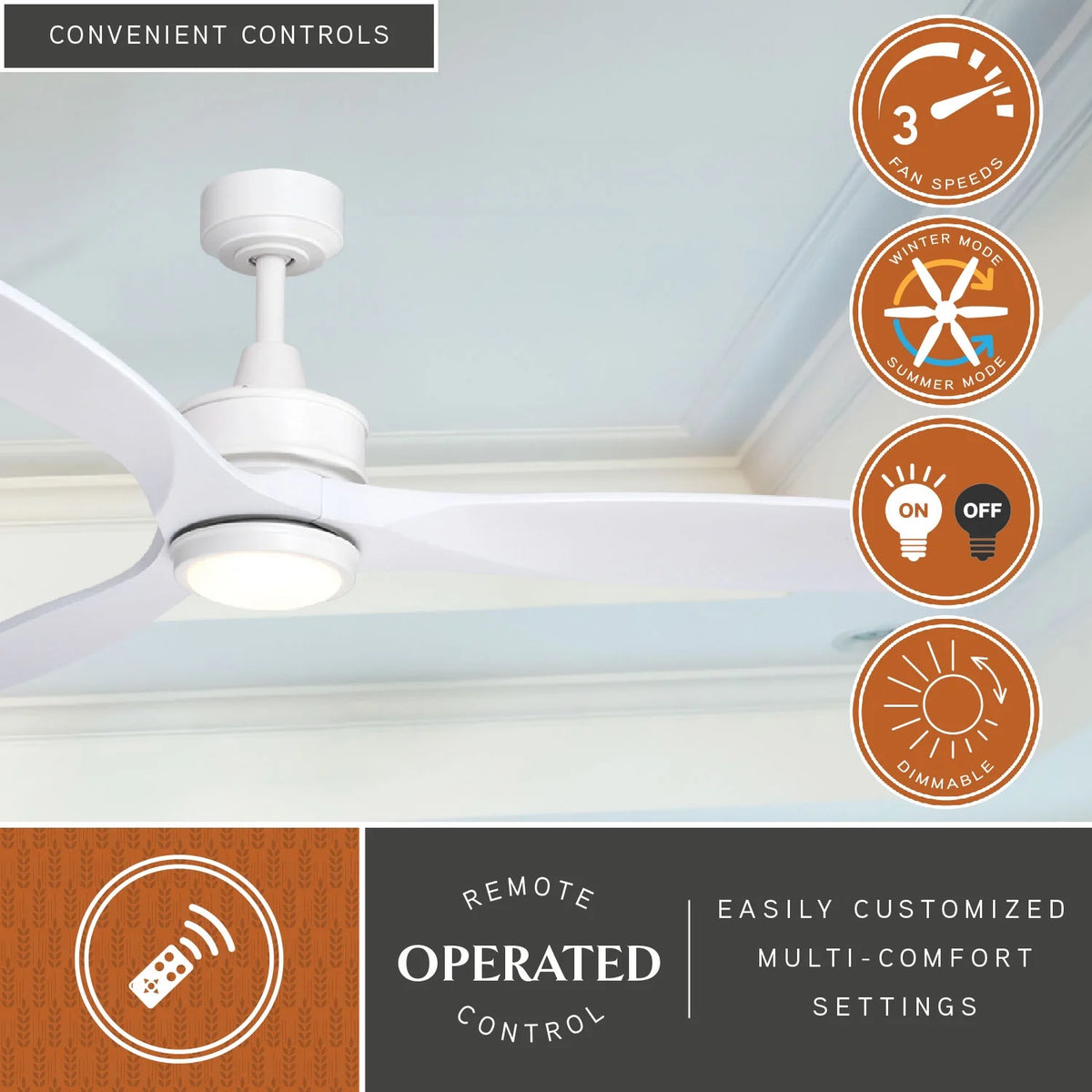 Vaxcel Curtiss Satin Brass Mid - Century Modern MCM Wood Propeller Ceiling Fan with LED Light Kit and - Product image 28