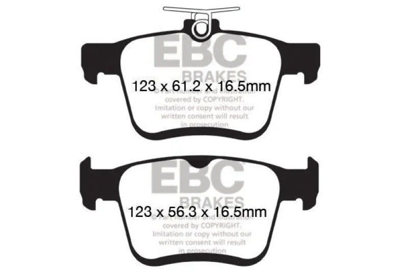 EBC Ultimax2 Low Dust Street - Rear Ultimax 2 Pad PN UD1761