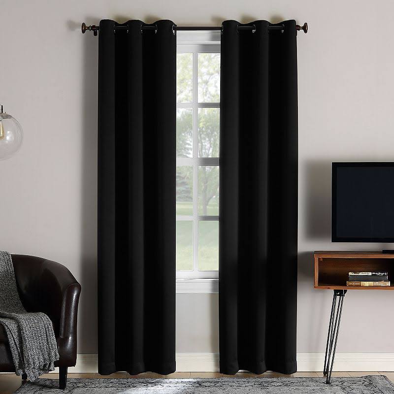 Sun Zero Extreme 2-Pack Norway Theater Grade 100% Blackout Window Curtain 40X84 - Product image 1