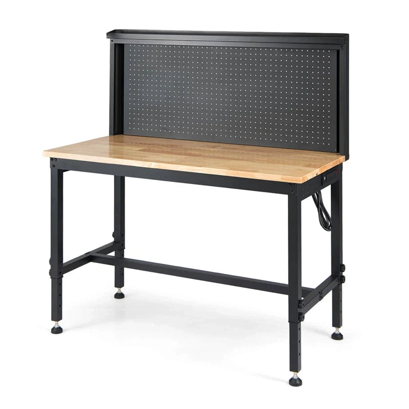 48" Heavy-Duty Workbench with AC/USB Outlets & Pegboard, 2000 LBS Max Load - Product image 10