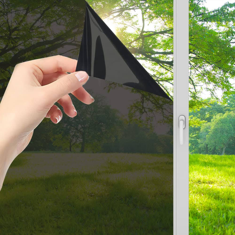 Lmlpt Window Privacy Film See Out Not in, One Way Window Tint Film for Home Sun UV Blocking Heat Insulation - Product image 1