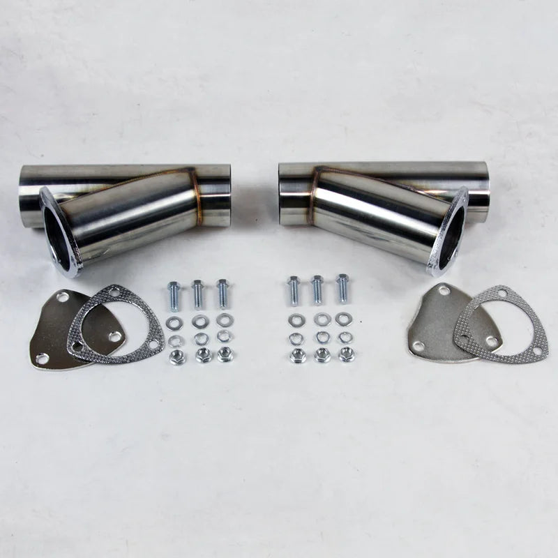 Granatelli Manual Exhaust Cutouts - Stainless Steel - Weld In 306550D