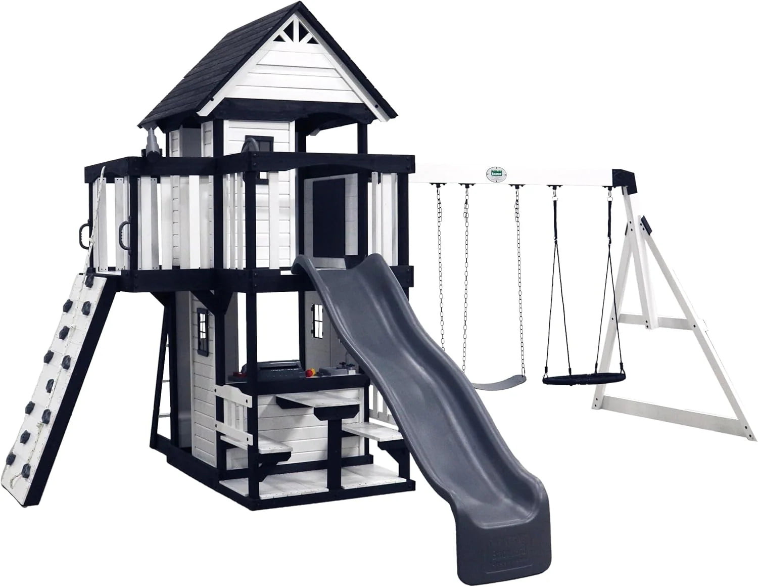 Backyard Discovery Canyon Creek Cedar Wood Swing Set with Wave Slide. Clubhouse. Play Kitchen - Product image 15