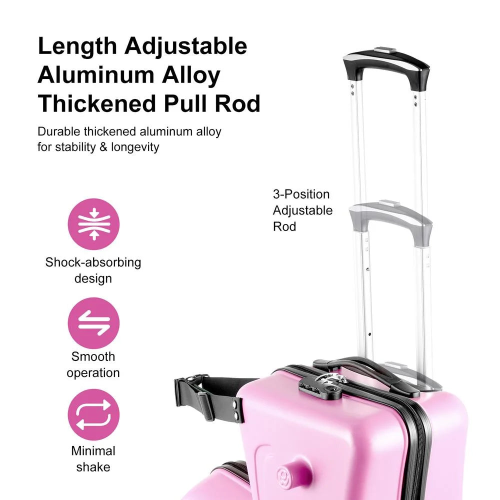 VAHIGCY Kids Luggage, Kids Ride - on Luggage with Spinner Wheels Suitcase, Kid'S Ride - Product image 15