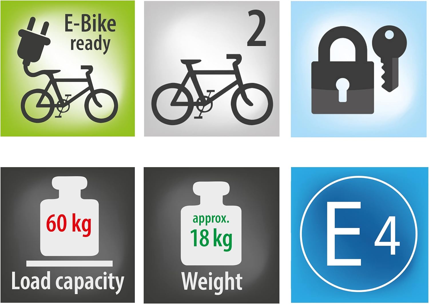 12010LAS Raven Foldable Bike Rack for 2 Bikes -