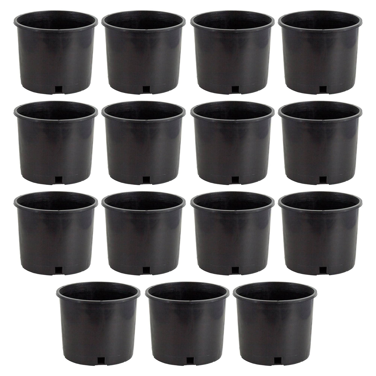 Pro Cal 5 Gal Premium Nursery Black Plastic Planter Garden Grow Pots (Set of 15) - Product image 1