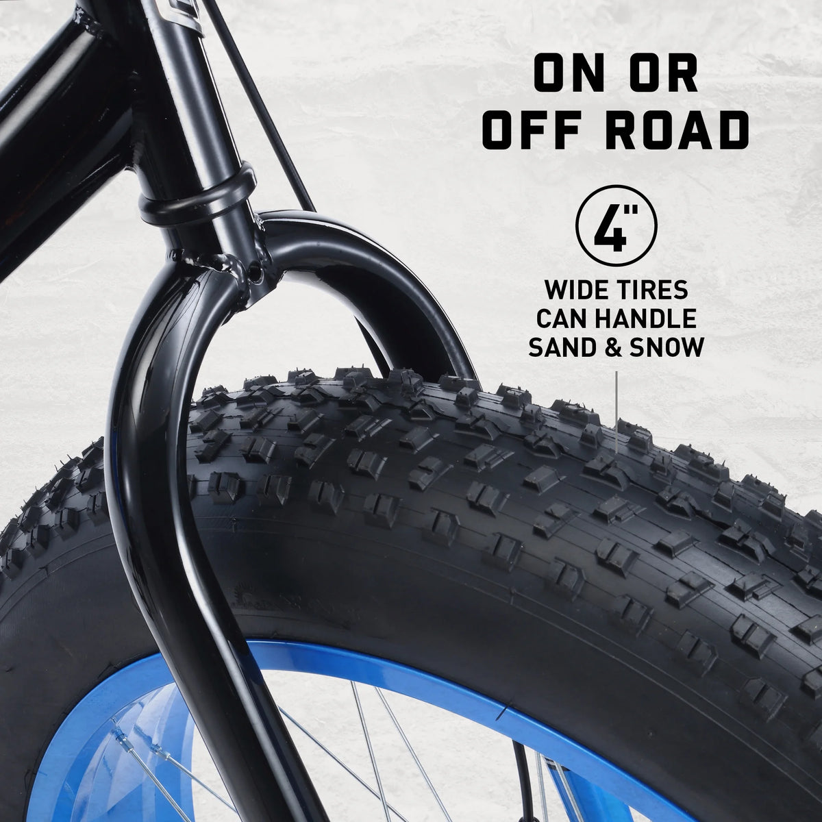 26" Mongoose Dolomite Mens Fat Tire Bike, 7 Speeds, Adults Age 13+, Black - Product image 3