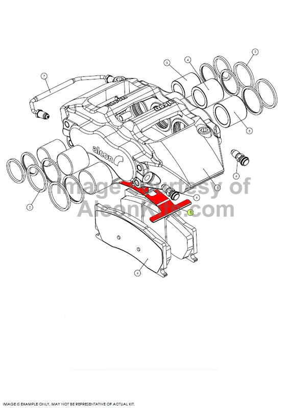 Mono6 Caliper Anti Rattle Clip for 32mm discs