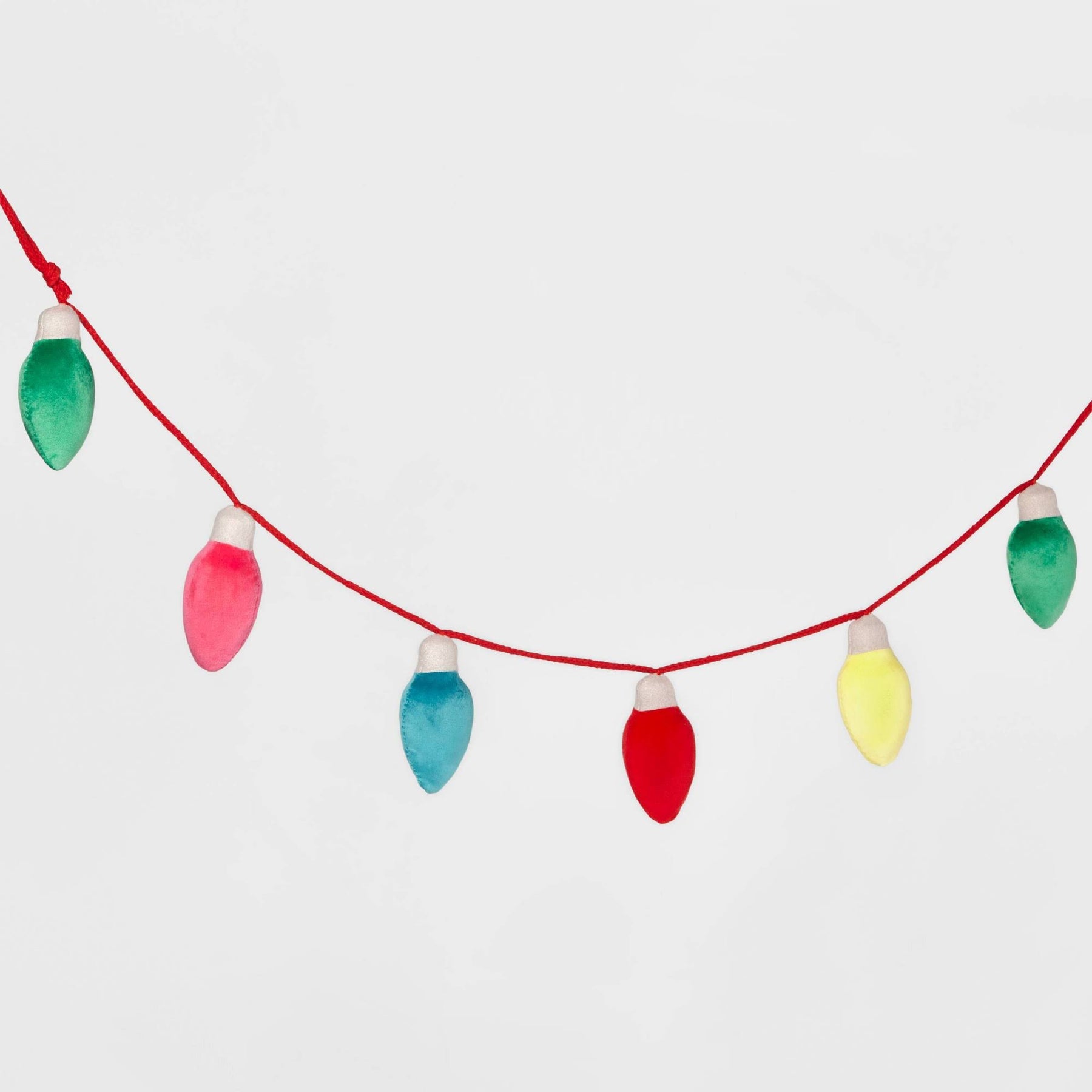 Wondershop Velvet Christmas Light Bulb 6' Garland - Target - Product image 1