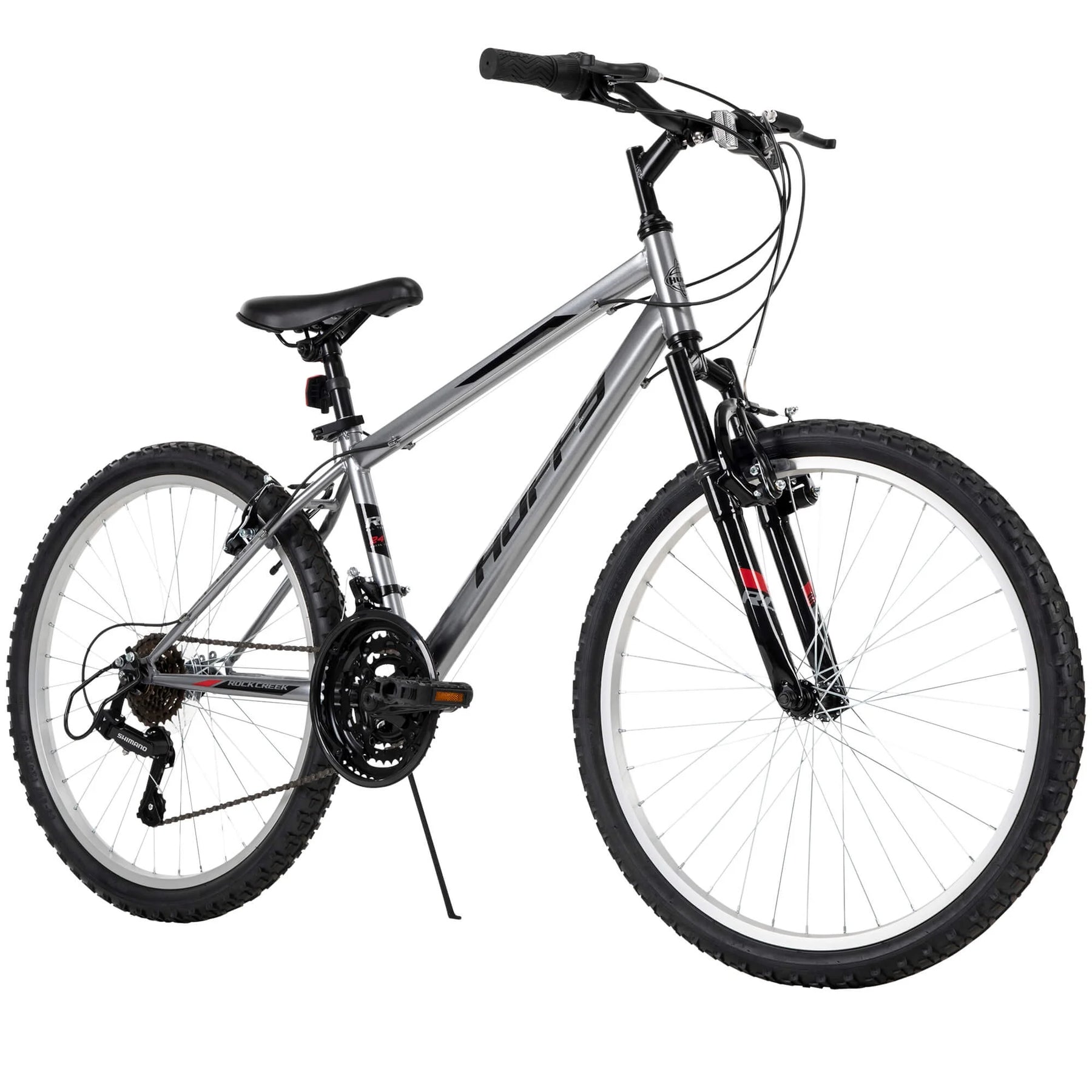 Huffy 24" Rock Creek Mountain Bike, Fits Riders 4'8" - 5'8", Gray, Adult, Men'S - Product image 6