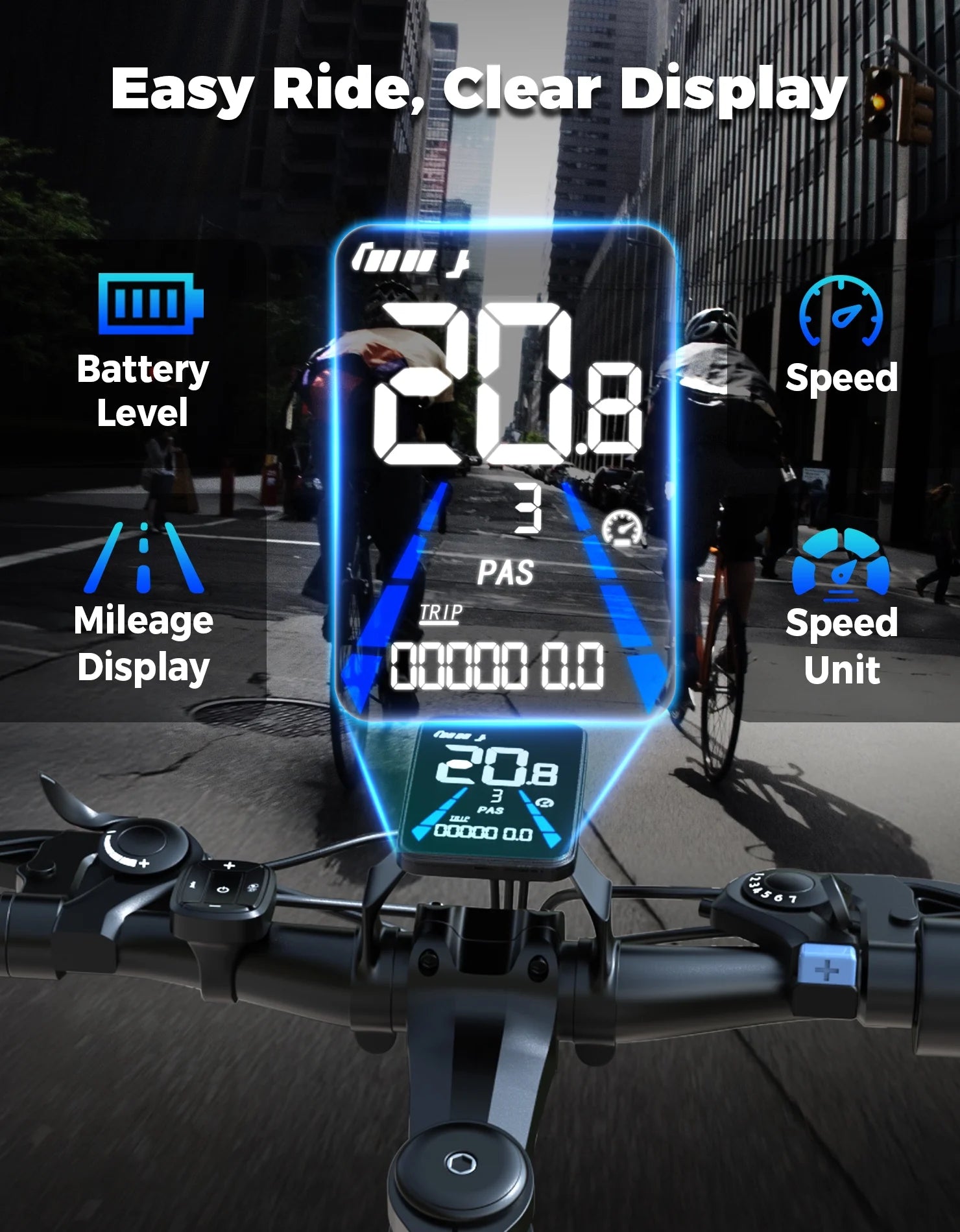 AZHAR Electric Bike for Adults, 26" Electric Mountain Bike, 1200W Peak Power Motor, up to 25 MPH 45 Miles - Product image 10