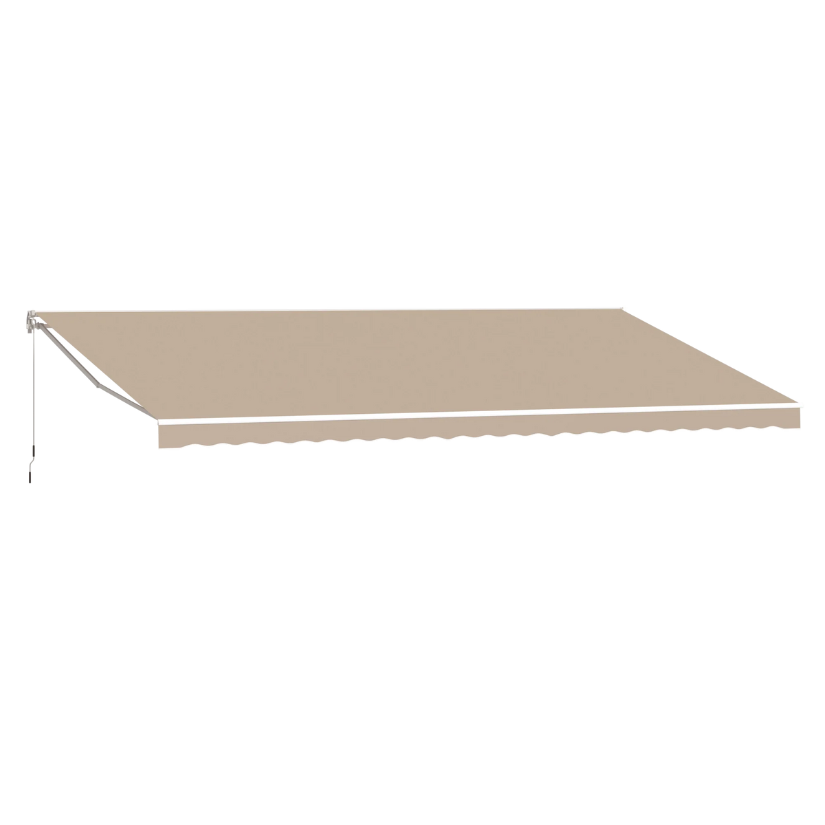 AECOJOY 12'x10' Manual Retractable Awning Sun Shade, Patio Awning Canopy - Product image 11