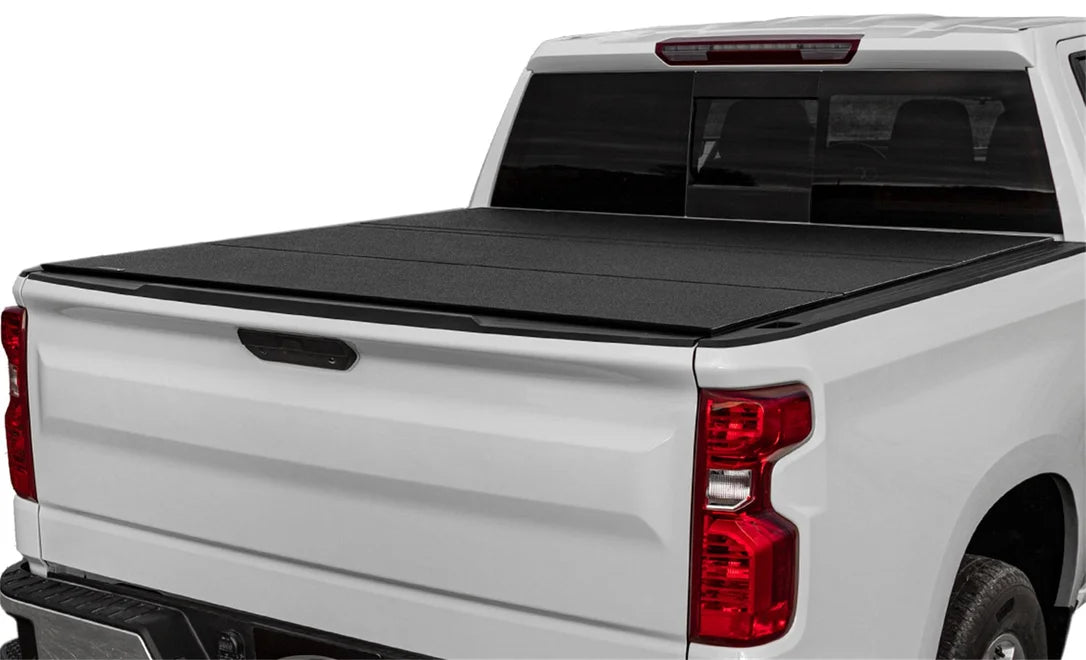 Access B3050059 - LOMAX Tri-Fold Cover Black Urethane Finish 07-20 Toyota Tundra - 5ft 6in Bed (w/ Deck Rail)