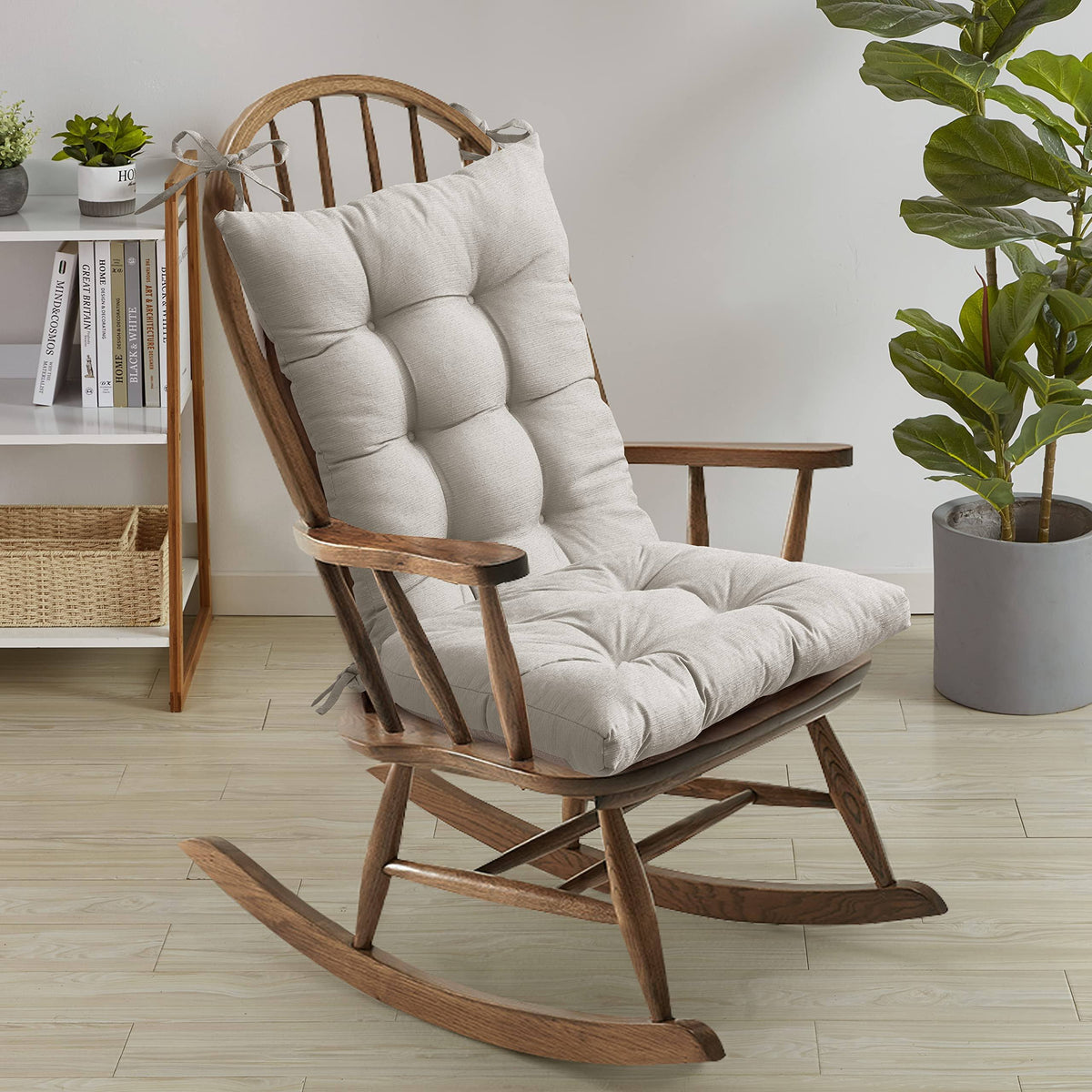 Sweet Home Collection Rocking Chair Cushion Set - Linen - Product image 1