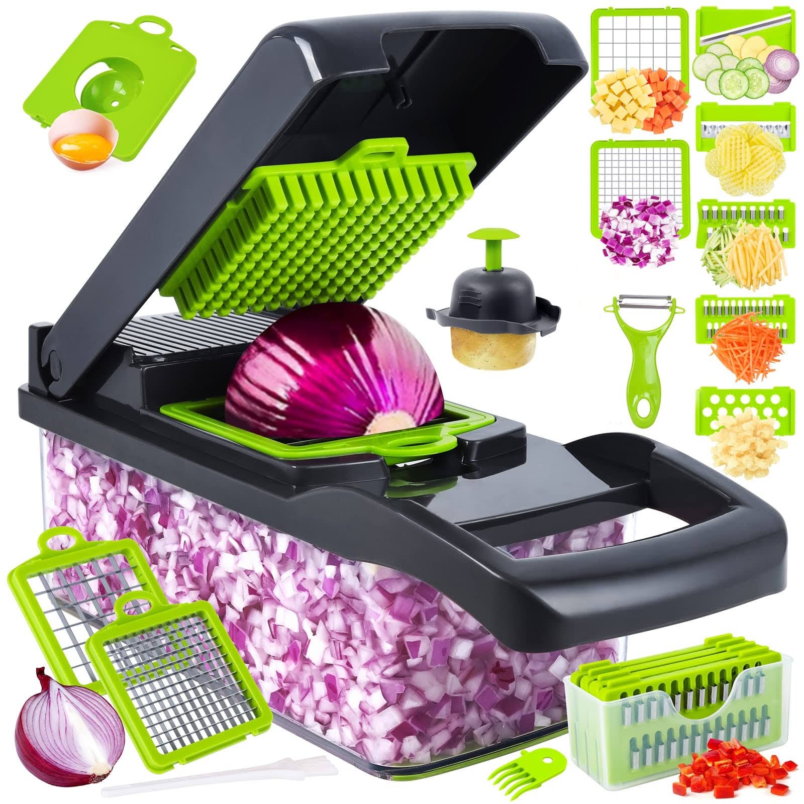 SNIFITAR Vegetable Chopper, Pro Onion Chopper, 14 in 1Multifunctional Food Chopper - Product image 1