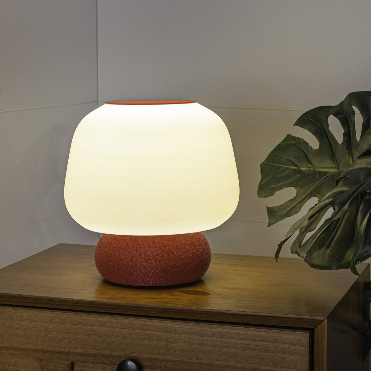 Jonathan Y Mushroom Modern Classic Plant-Based PLA 3D Printed Dimmable LED Table Lamp - Product image 1