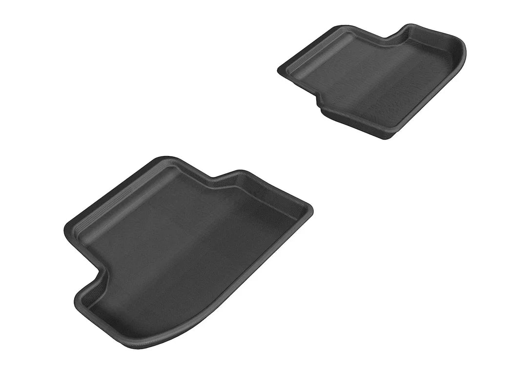 3D MAXpider L1BM05821509 - 2015-2020 BMW 5 Series F10 Kagu 2nd Row Floormats - Black