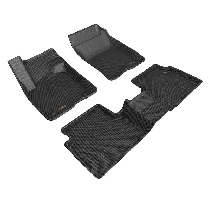 3D MAXpider L1FR14601509 - 21-22 Ford Bronco Sport Kagu 1st 2nd Row - Floor Mat Set (Black)