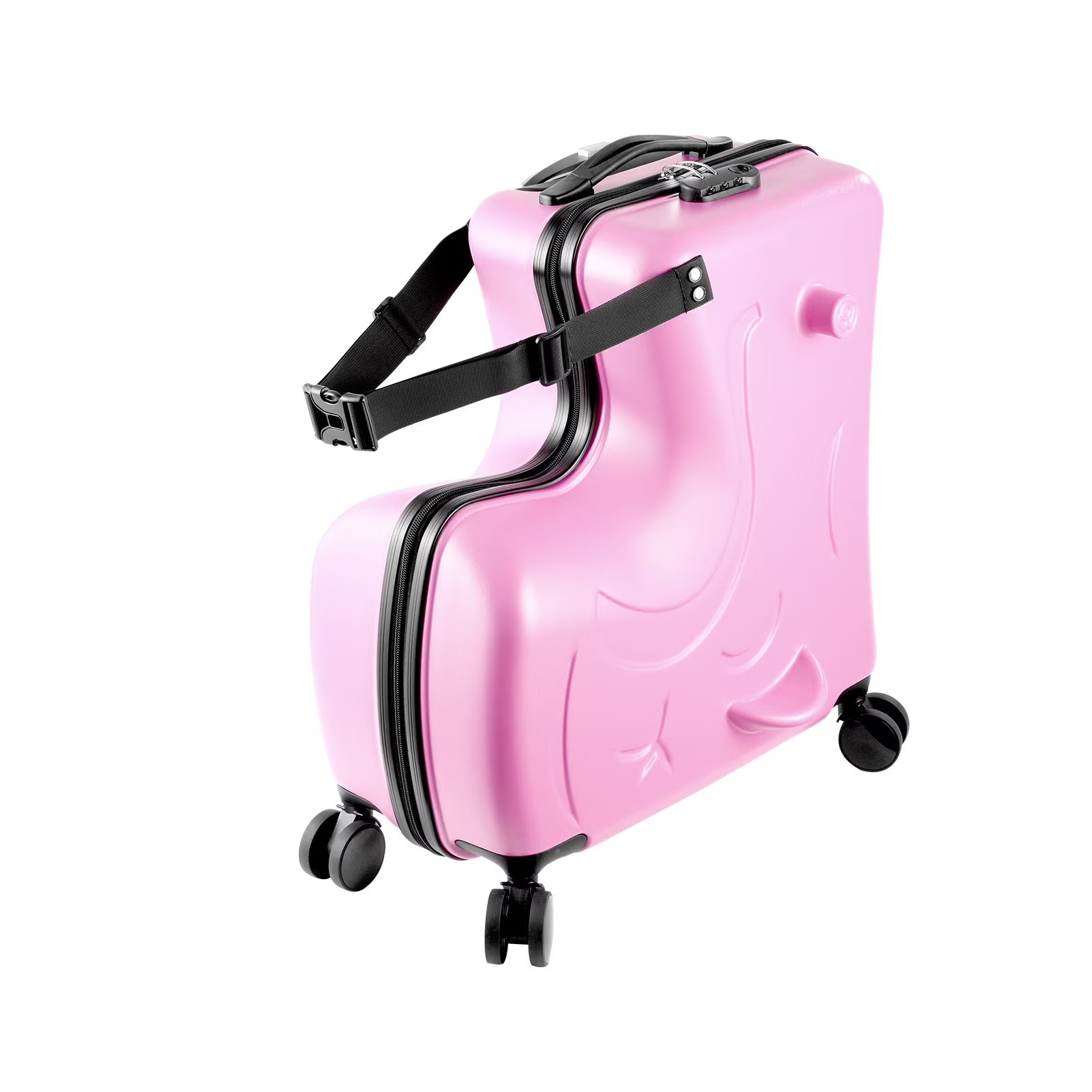 20" Children'S Ride - on Luggage with Safety Belt Matte Finish, Silent Wheels - Product image 3