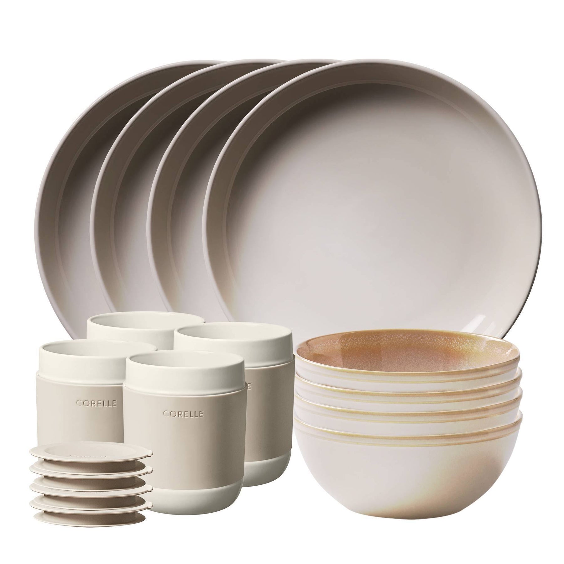 Corelle Stoneware 16 Pc. Dinnerware Set, Multicolor - Product image 1