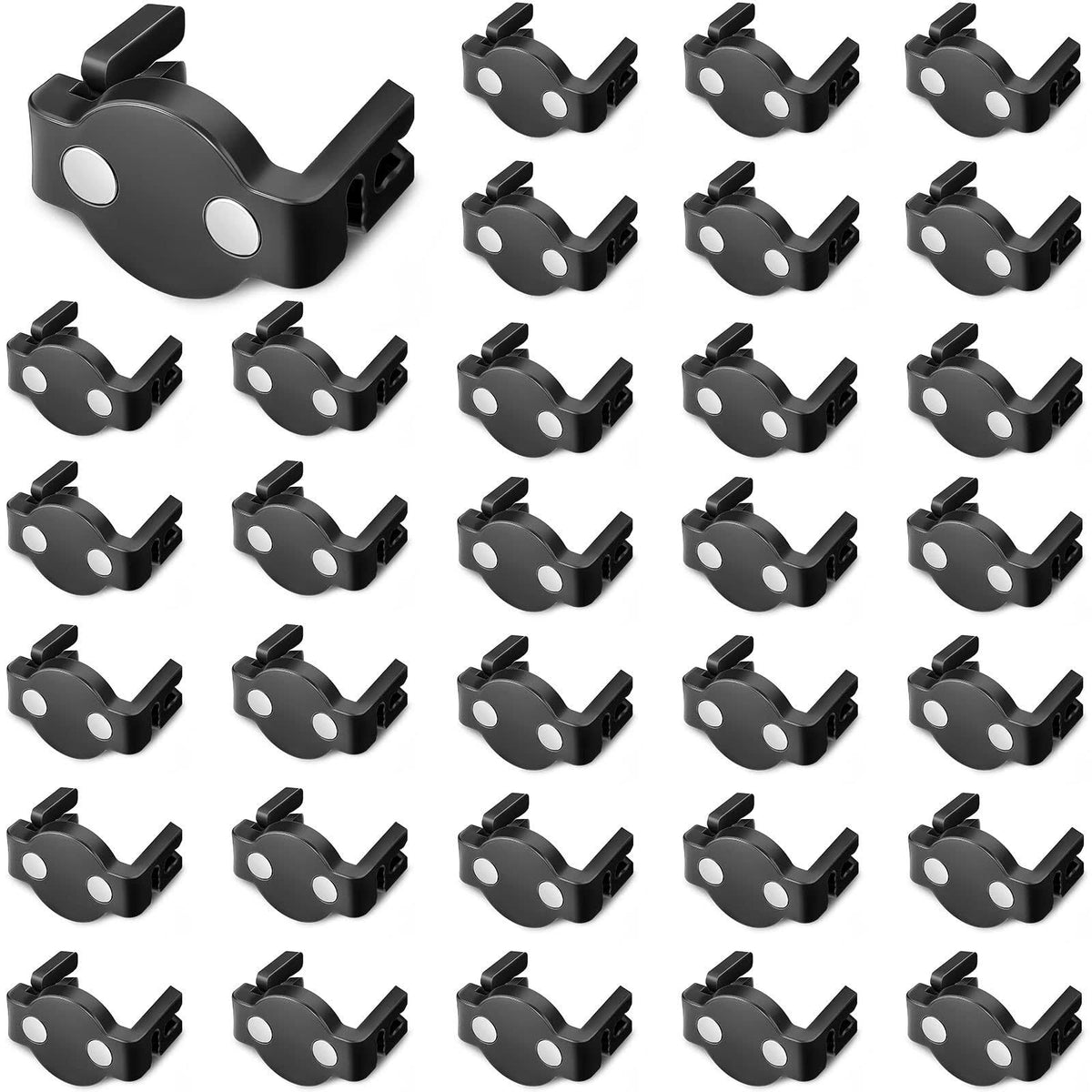 Frienda Magnetic C9 Socket Clips Magnetic Christmas Light Clips for Outdoor Patio Lighting (Black - Product image 1