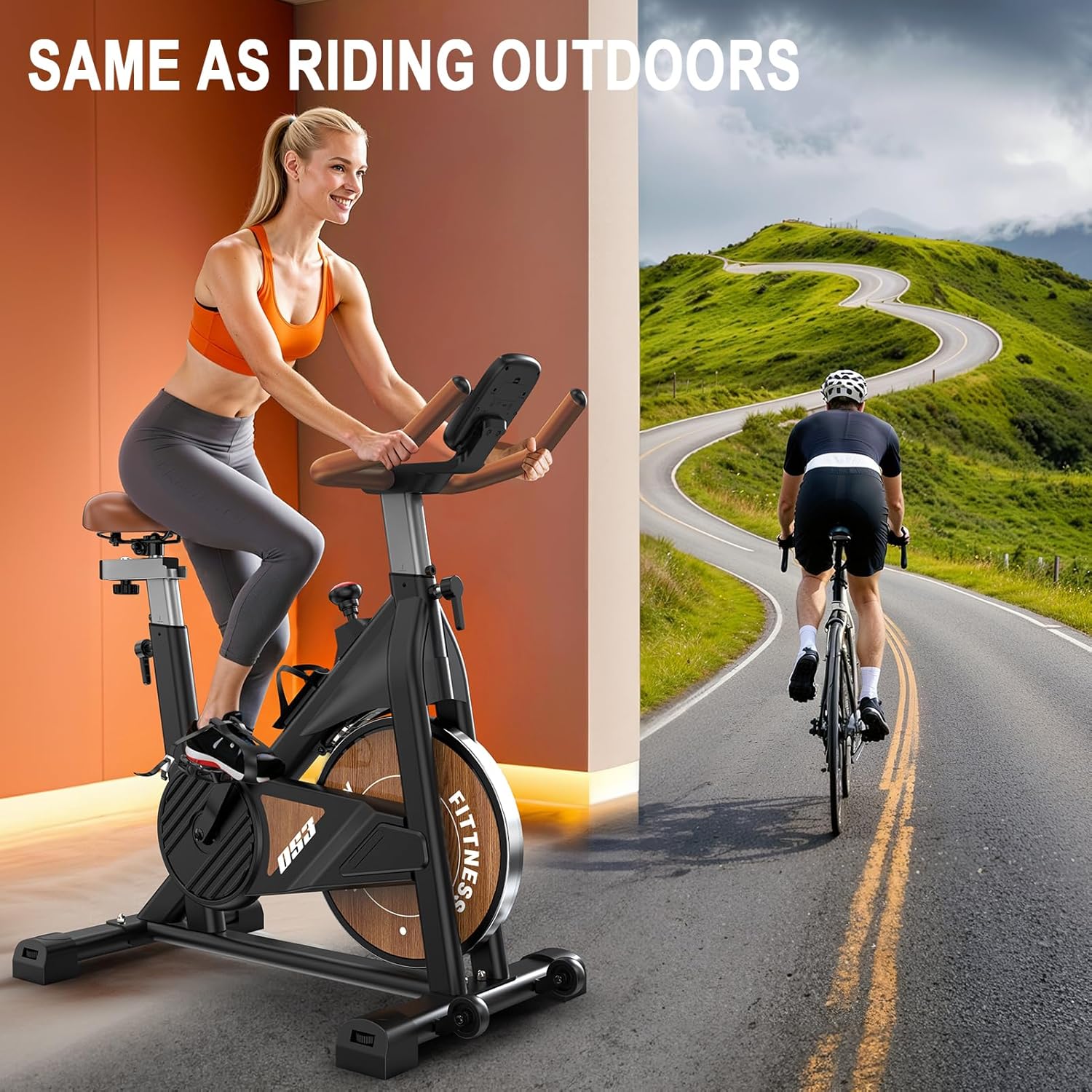 MettleMatic Exercise Bike Ergometer with Bluetooth: Exercise Bike with Magnetic Resistance - Indoor Fitness Bike with LCD Display - Maximum Load: 160 kg