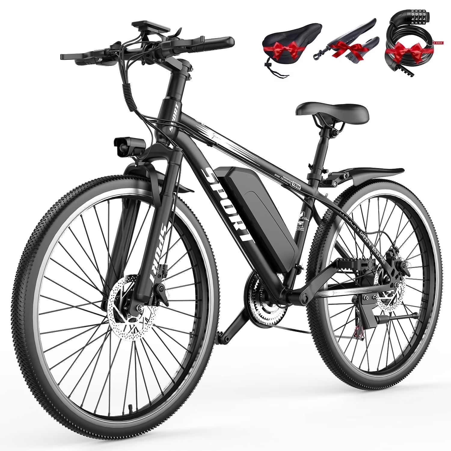 AZHAR Electric Bike for Adults, 26" Electric Mountain Bike, 1200W Peak Power Motor, up to 25 MPH 45 Miles - Product image 1
