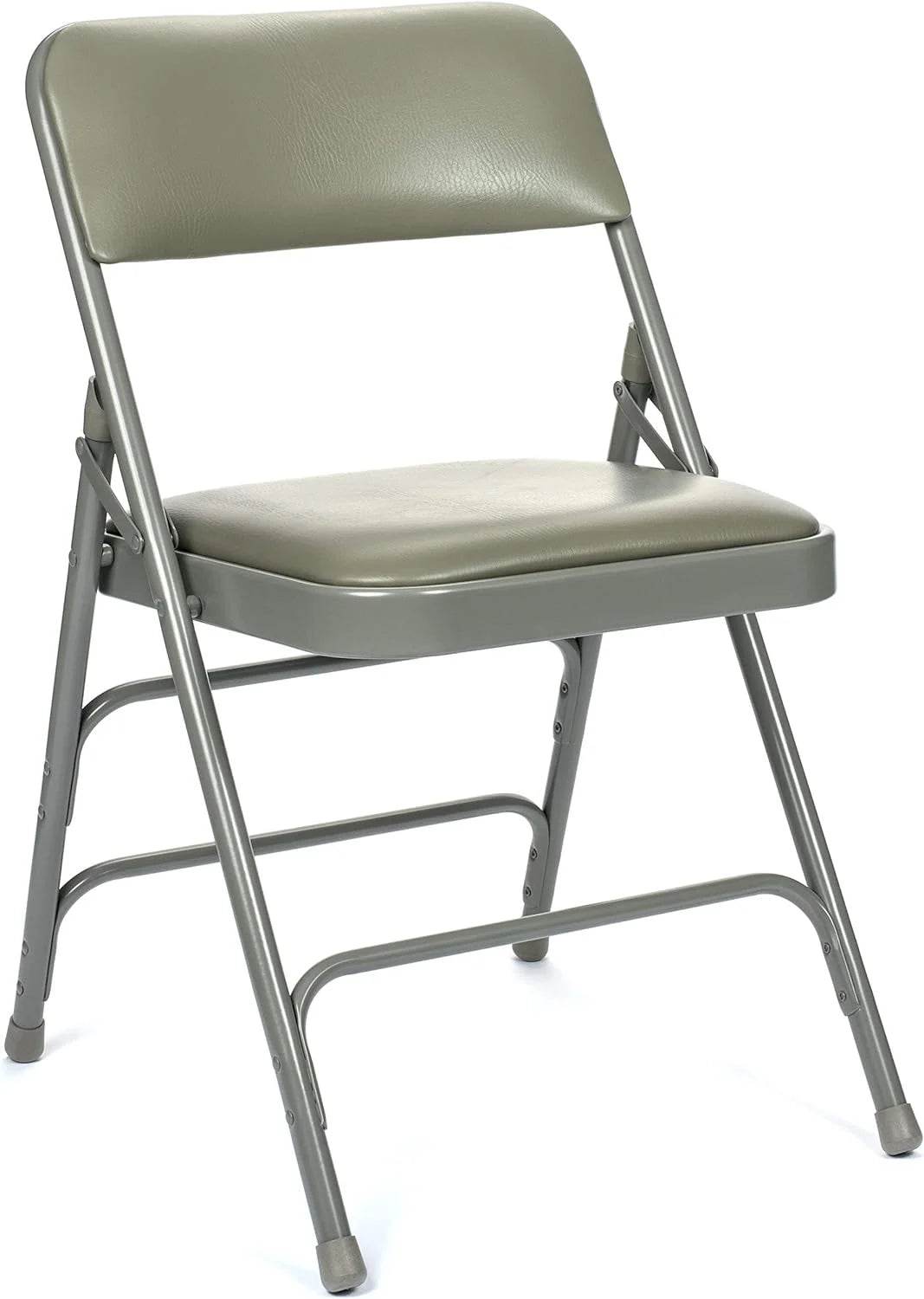 5pc. XL Series Folding Card Table and Triple Braced Vinyl Padded Chair Set, Commercial Quality, Grey - Product image 4