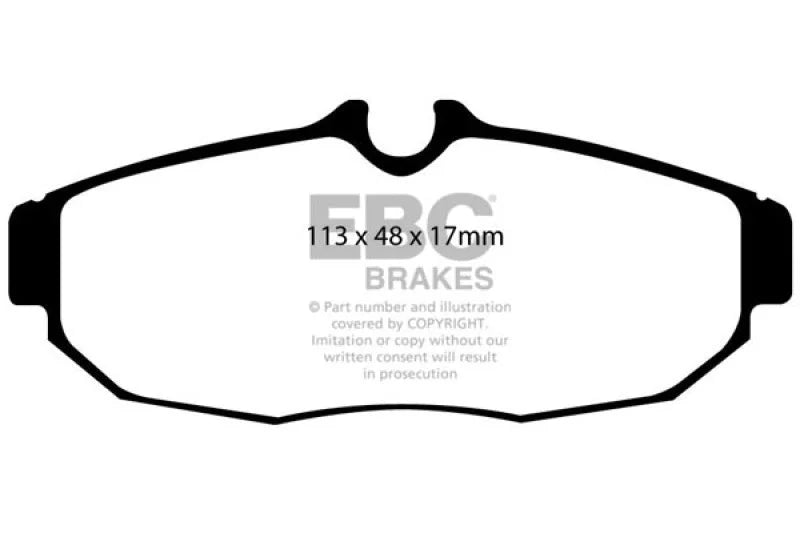 EBC - Rear Yellowstuff Pad PN DP41741R