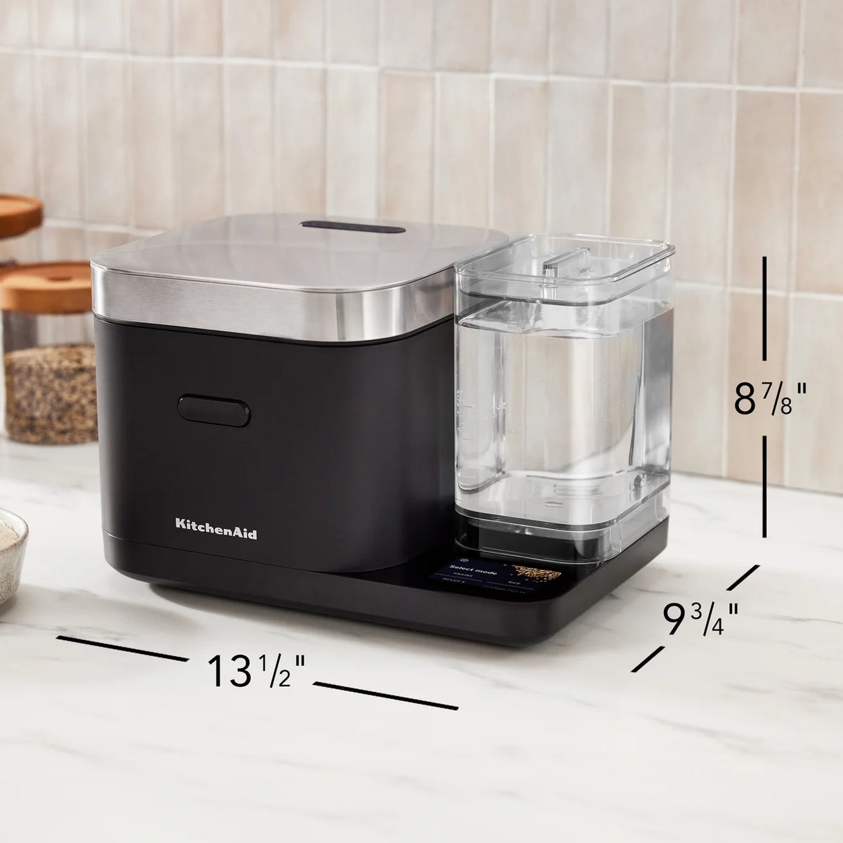 Kitchenaid Grain and Rice Cooker 8 Cup with Automatically Sensing Integrated Scale + Water Tank, KGC3155BM - Product image 8