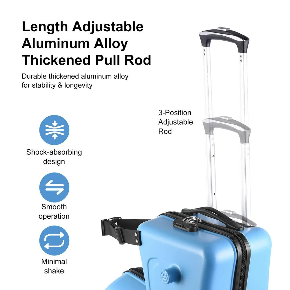 VAHIGCY Kids Luggage, Kids Ride - on Luggage with Spinner Wheels Suitcase, Kid'S Ride - Product image 10