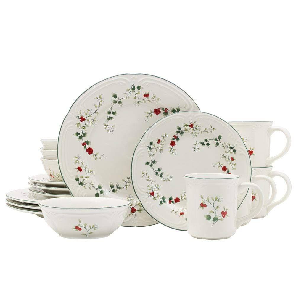 Pfaltzgraff Christmas Winterberry 16 Piece Dinnerware Set - Product image 1