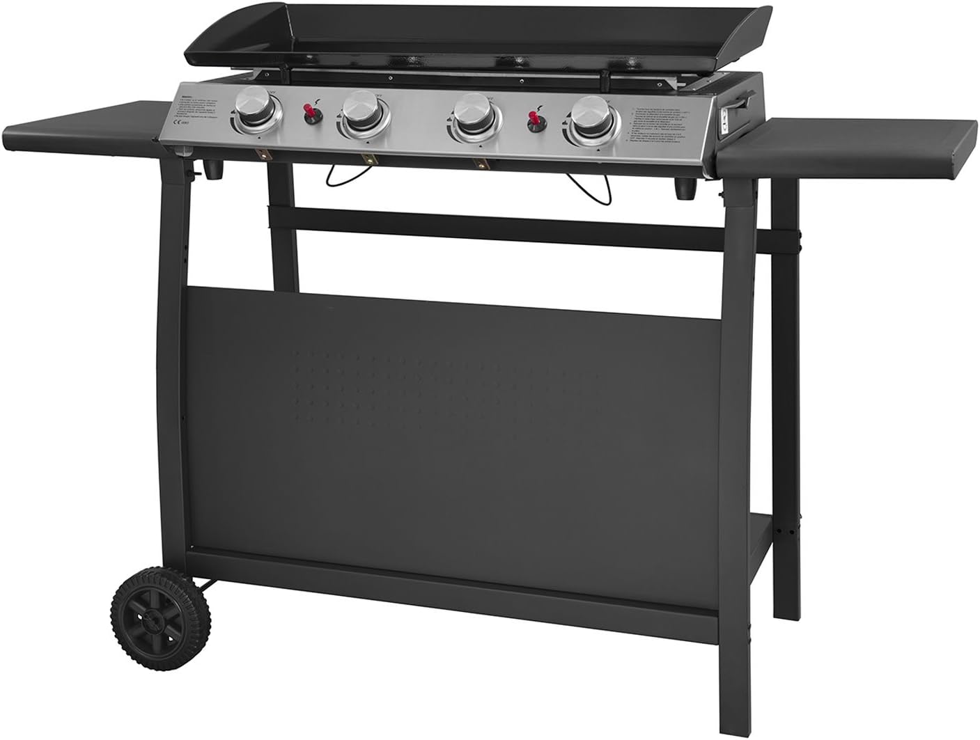 Happy Garden Valencia gas plancha - 4 burners 10kW + Trolley