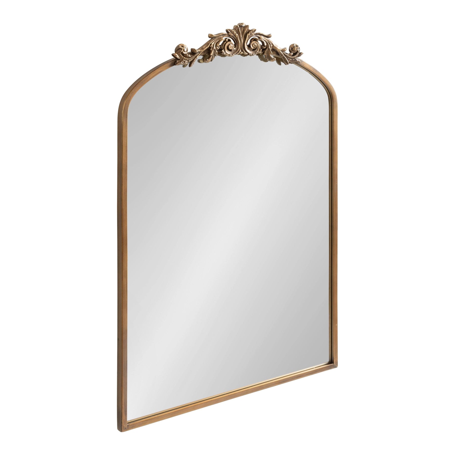 Kate and Laurel Arendahl Traditional Baroque Arch Wall Mirror - 36", Gold - Product image 1