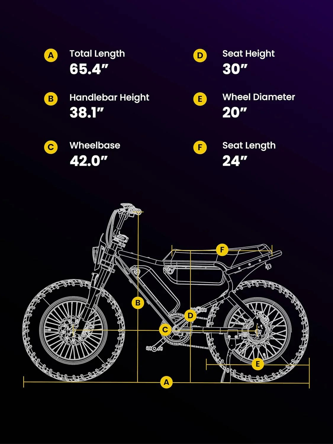 MACFOX X7 Adult Electric Bike, 750W E - Bike, 25 MPH, 48V 13ah Removable Battery, 35 - Mile Range - Product image 8