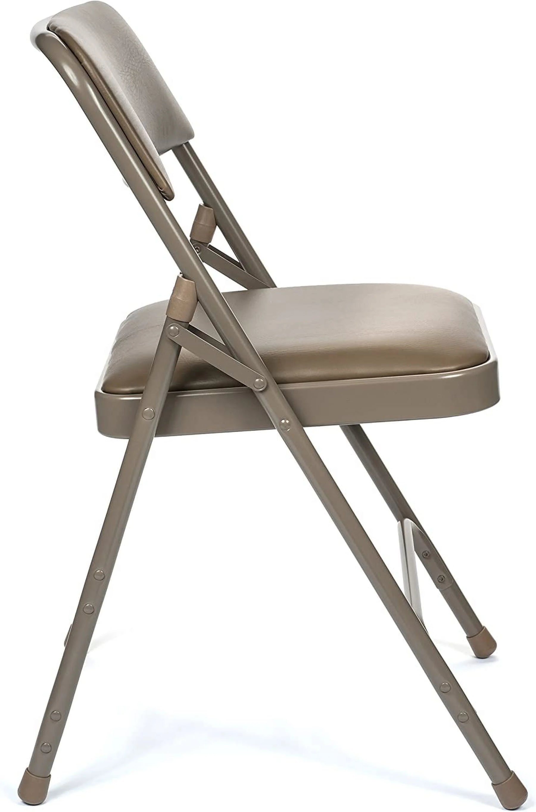 5pc. XL Series Folding Card Table and Triple Braced Vinyl Padded Chair Set, Commercial Quality, Grey - Product image 13