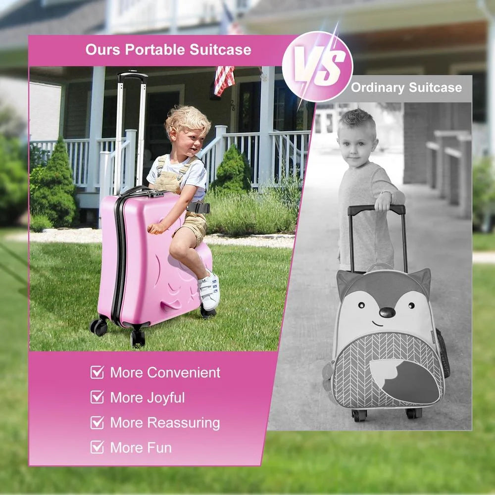 VAHIGCY Kids Luggage, Kids Ride - on Luggage with Spinner Wheels Suitcase, Kid'S Ride - Product image 16