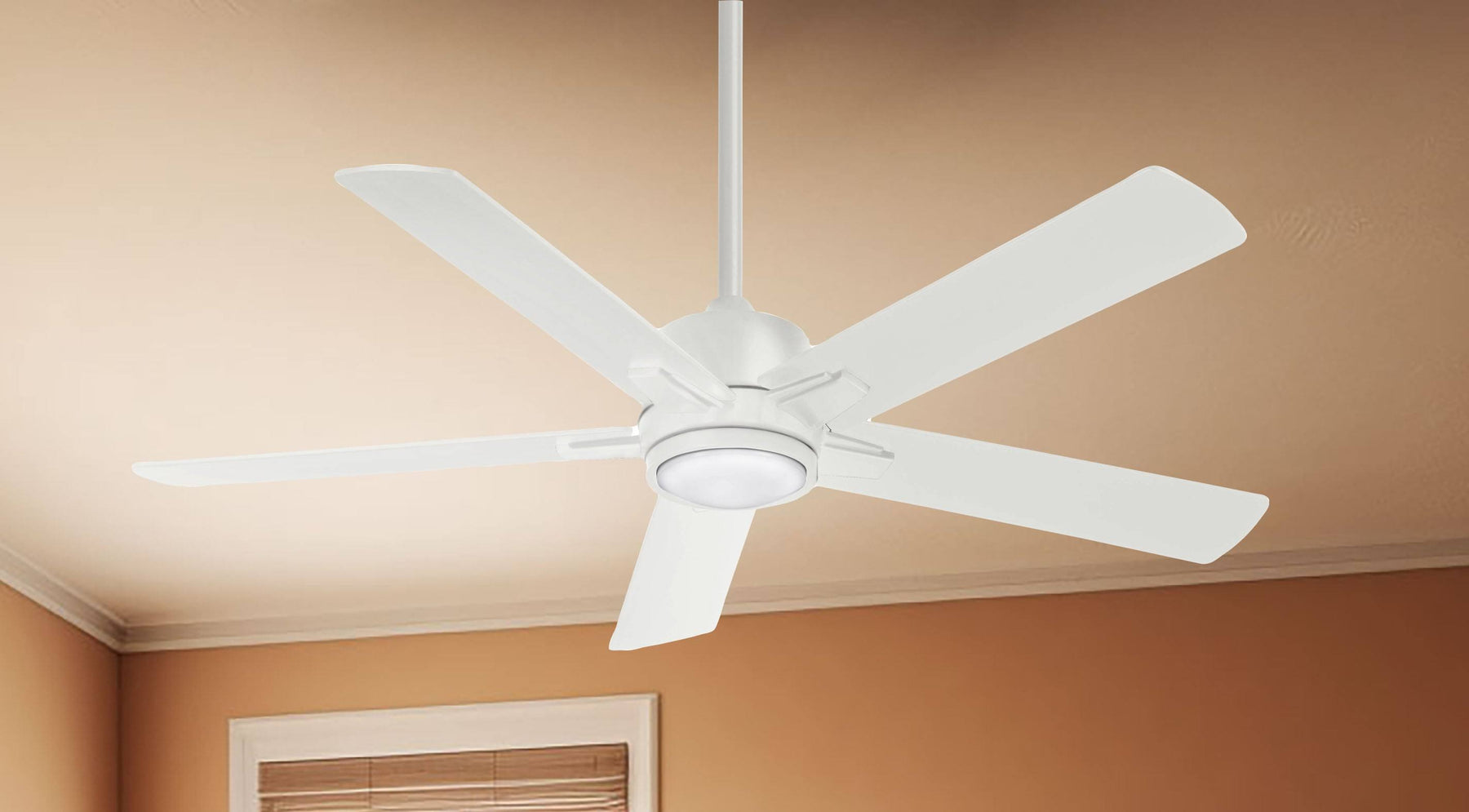 Minka-Aire F619L-WHF Stout 54" Ceiling Fan, Flat White - Product image 1
