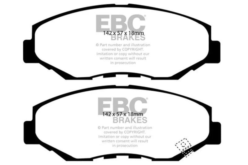 EBC Ultimax2 Low Dust Street - Front Ultimax 2 Pad PN UD914