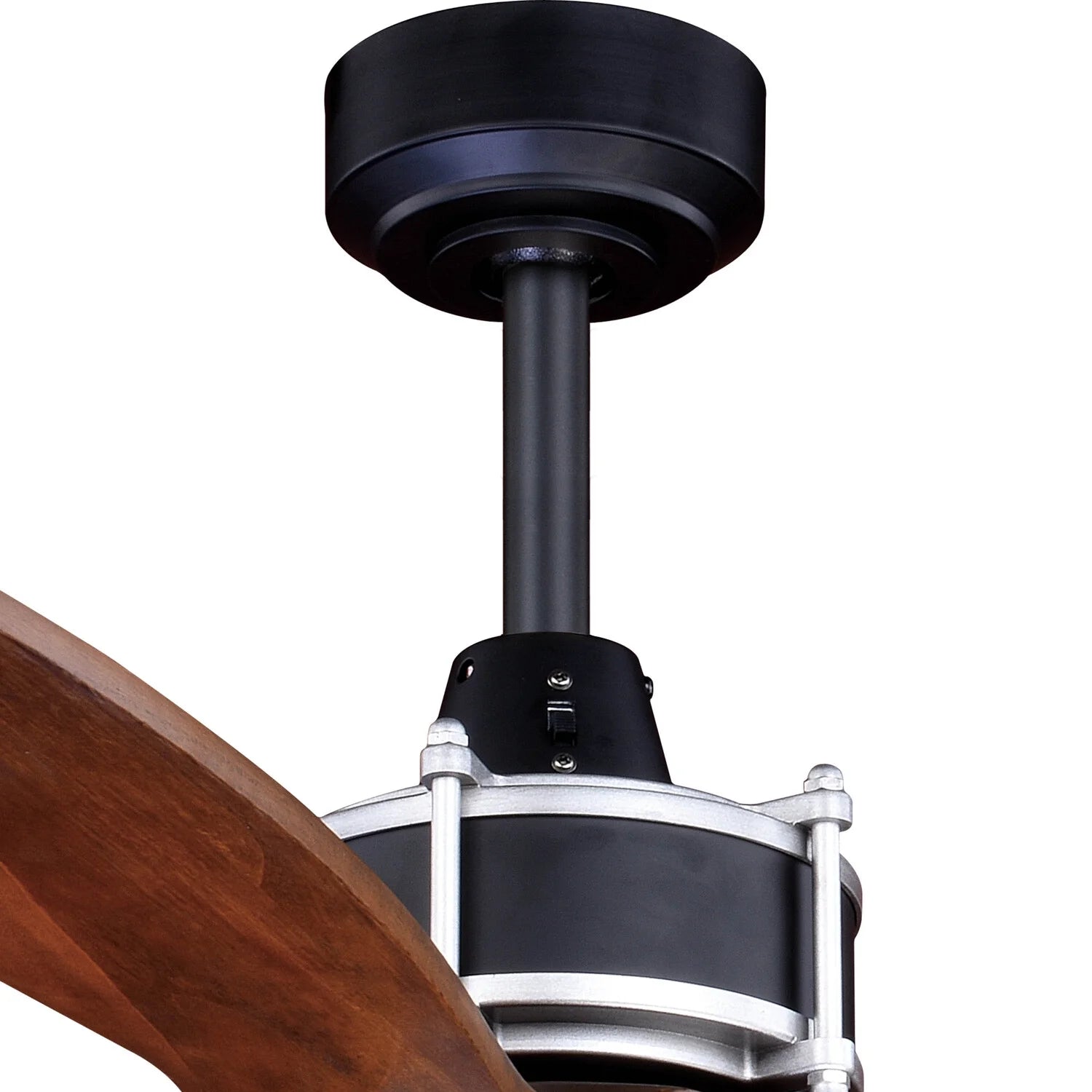 Vaxcel Curtiss Satin Brass Mid - Century Modern MCM Wood Propeller Ceiling Fan with LED Light Kit and - Product image 20