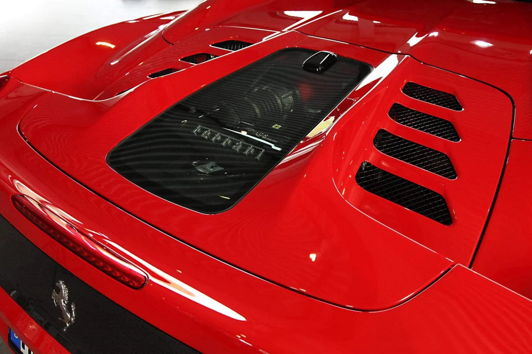 Ferrari 458 Carbon and Glass Bonnet - Raw (Spider/Aperta ONLY)