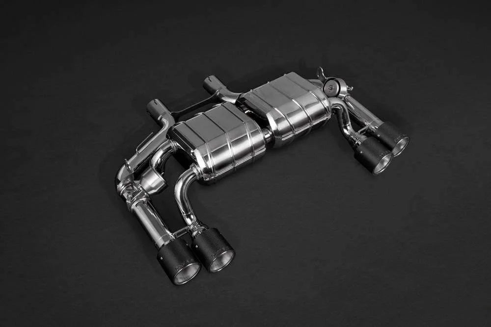 BMW M2 Capristo Exhaust System (F87)- ECE Valved Exhaust w/ Mid-Silencer Spare Pipes & Carbon Tips