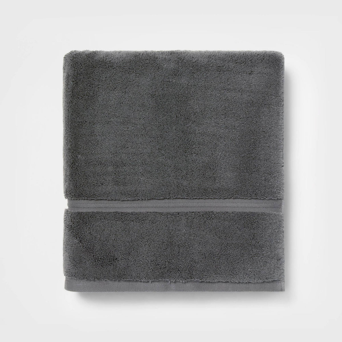 Spa Plush Bath Towel Dark Gray - Threshold - Product image 1