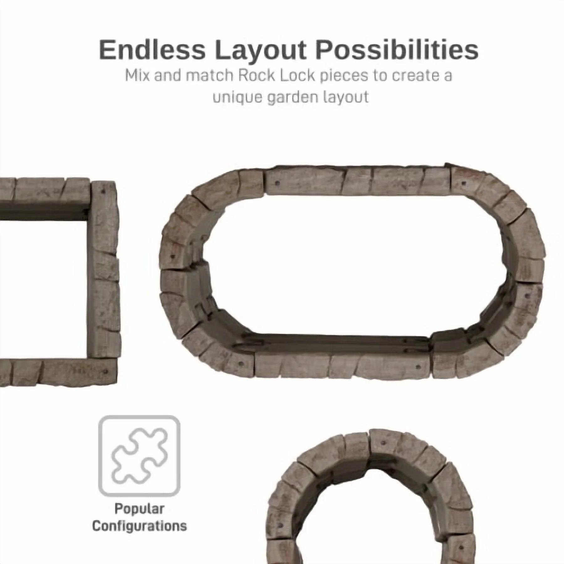 RTS Home Accents Rock Lock Raised Garden Bed Curved Rock (Pack of 4) - Product image 4
