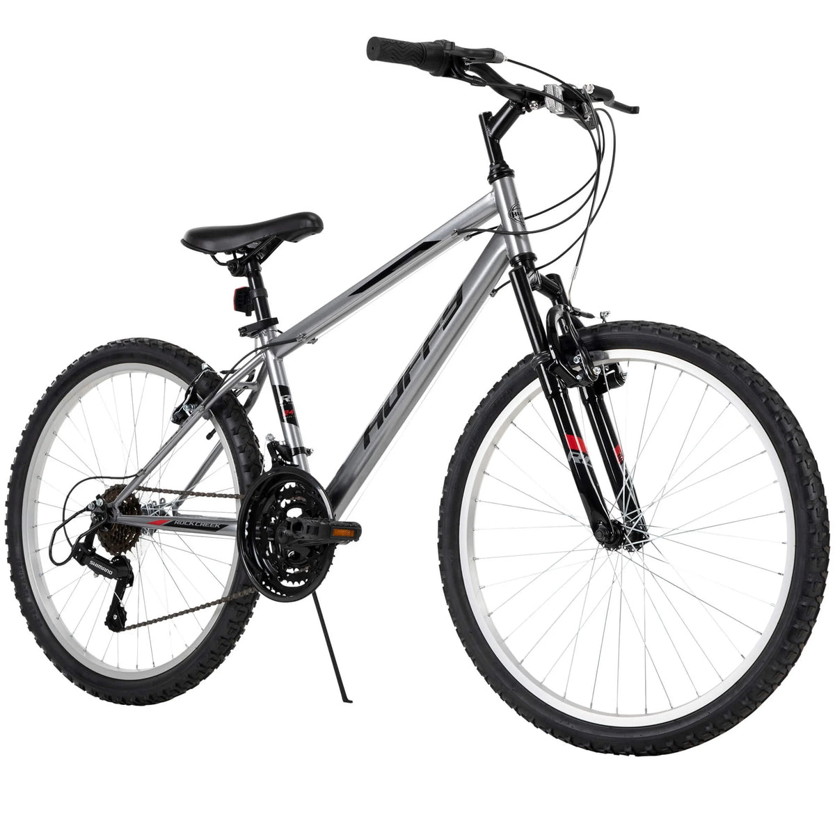 Huffy 24" Rock Creek Mountain Bike, Fits Riders 4'8" - 5'8", Gray, Adult, Men'S - Product image 6
