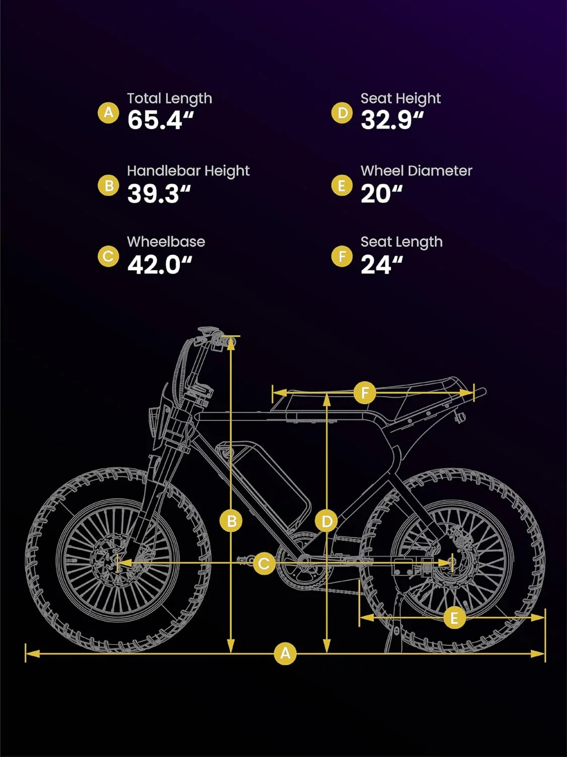 MACFOX X7 Adult Electric Bike, 750W E - Bike, 25 MPH, 48V 13ah Removable Battery, 35 - Mile Range - Product image 11