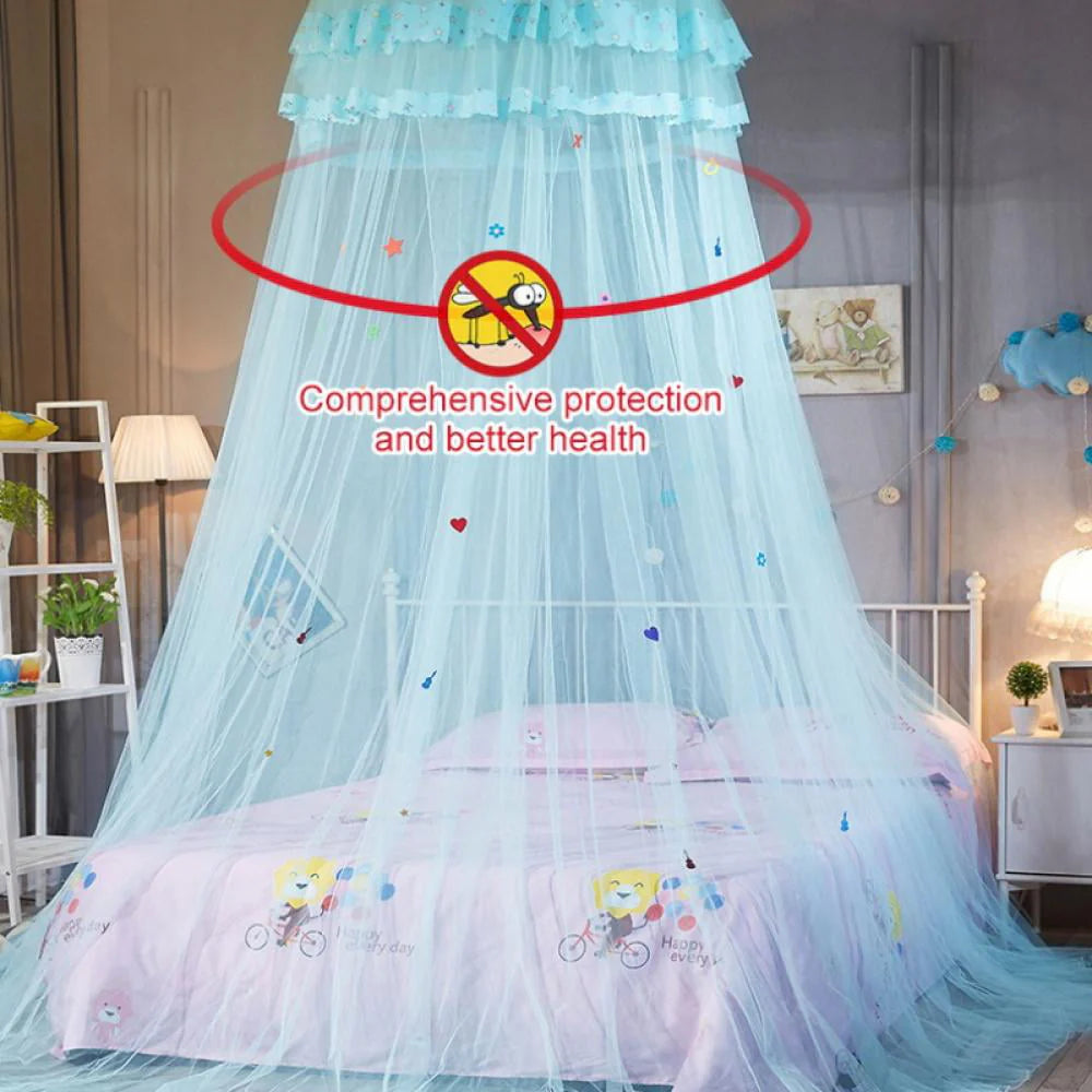 Mosquito NET, Elegant Bed Canopy Set Including Full Hanging Kit, Princess Garden Lace Bed Crown Net Bed - Product image 3