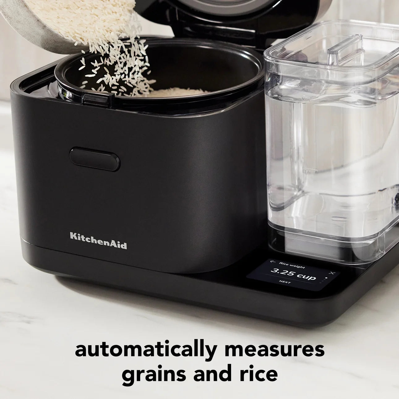 Kitchenaid Grain and Rice Cooker 8 Cup with Automatically Sensing Integrated Scale + Water Tank, KGC3155BM - Product image 2
