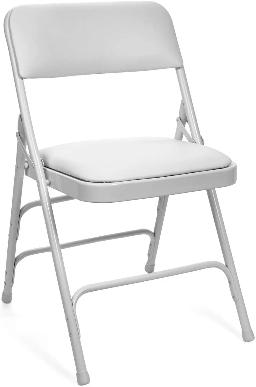 5pc. XL Series Folding Card Table and Triple Braced Vinyl Padded Chair Set, Commercial Quality, Grey - Product image 10