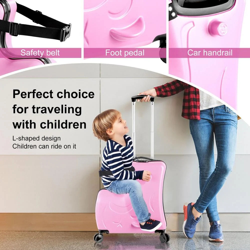 VAHIGCY Kids Luggage, Kids Ride - on Luggage with Spinner Wheels Suitcase, Kid'S Ride - Product image 19